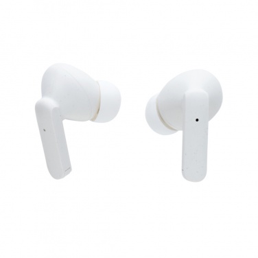 Logotrade promotional giveaway image of: Oregon RCS recycled plastic and cork TWS earbuds
