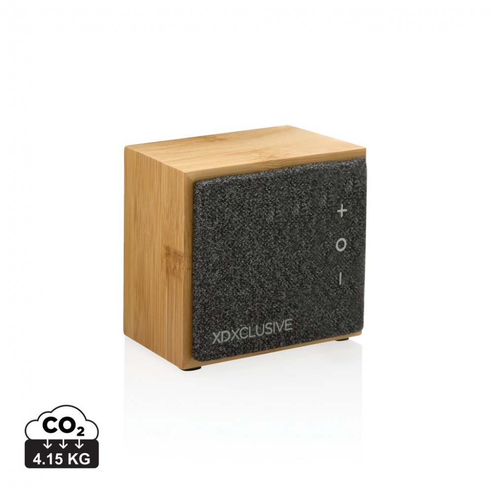 Logo trade promotional giveaway photo of: Wynn 5W bamboo wireless speaker