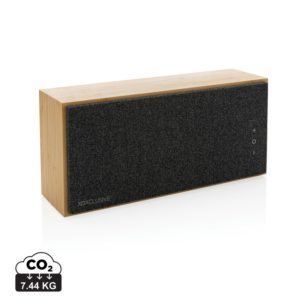 Logo trade promotional products image of: Wynn 20W bamboo wireless speaker