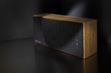 Logo trade advertising products picture of: Wynn 20W bamboo wireless speaker