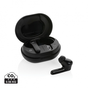 Logo trade promotional merchandise picture of: RCS standard recycled plastic TWS earbuds