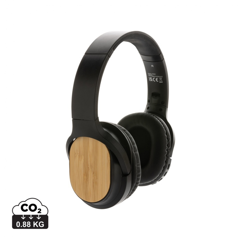 Logotrade promotional giveaway picture of: RCS and bamboo Elite Foldable wireless headphone