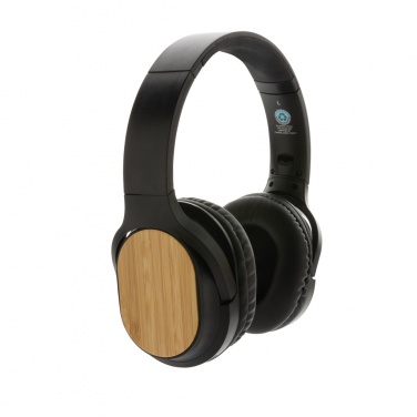 Logotrade corporate gifts photo of: RCS and bamboo Elite Foldable wireless headphone