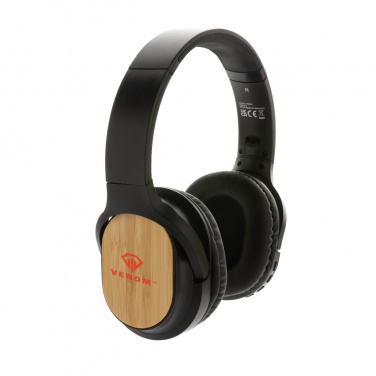 Logotrade promotional giveaways photo of: RCS and bamboo Elite Foldable wireless headphone