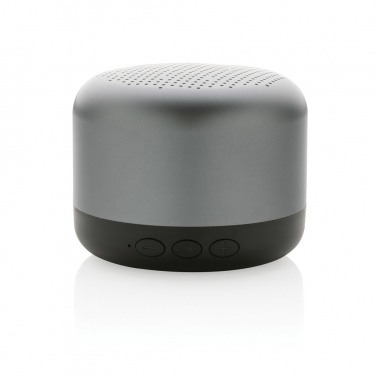 Logo trade corporate gift photo of: Terra RCS recycled aluminium 5W wireless speaker