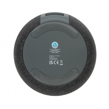 Logo trade promotional merchandise image of: RCS Rplastic/PET and bamboo 5W speaker