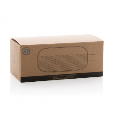 Logotrade promotional product image of: RCS recycled plastic Soundbox 5W speaker