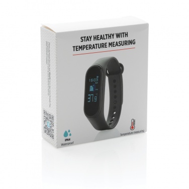 Logo trade corporate gifts image of: Stay Healthy Bracelet Thermometer