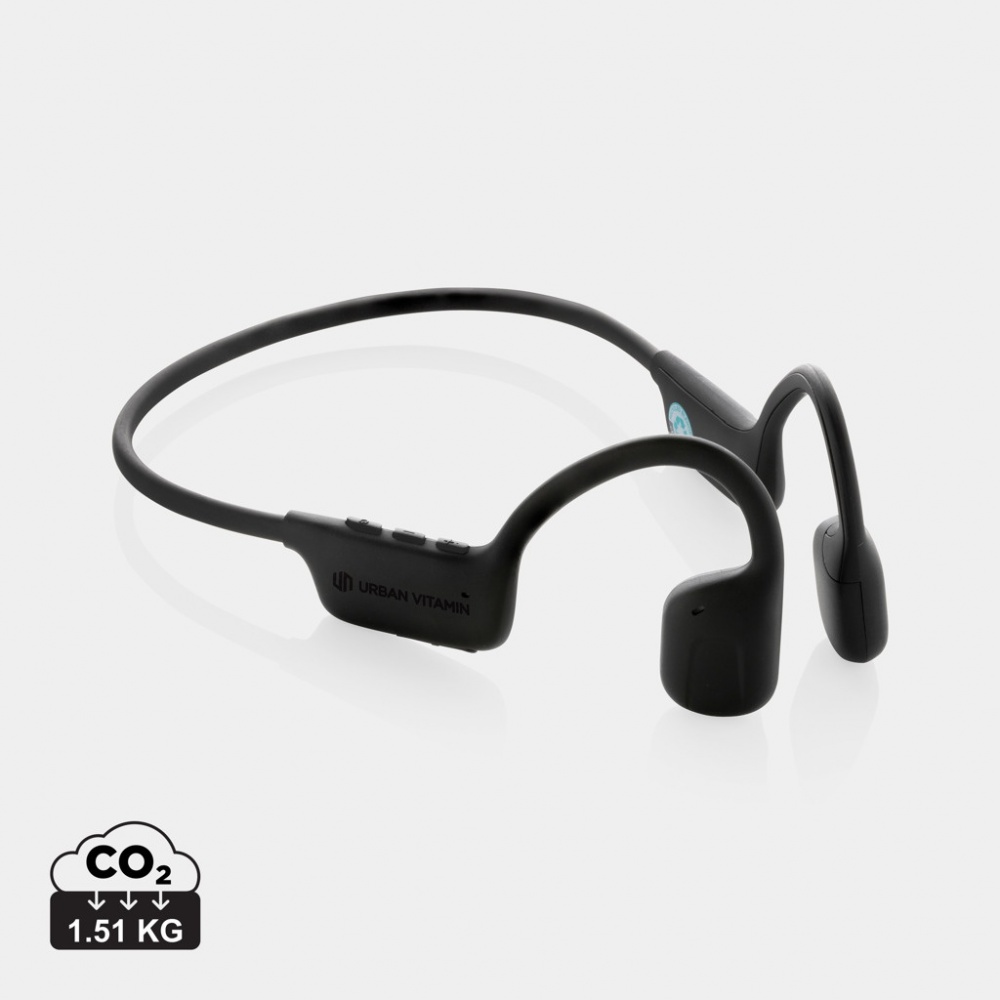 Logo trade advertising product photo of: Urban Vitamin Glendale RCS rplastic air conductive headphone