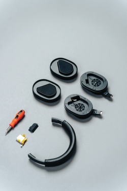 Logo trade promotional giveaways image of: Irvine RCS recycled and repairable ANC wireless headphone