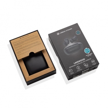 Logo trade promotional gifts image of: Lakewood RCS recycled and repairable wireless earbuds