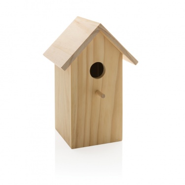 Logo trade advertising product photo of: Wooden birdhouse