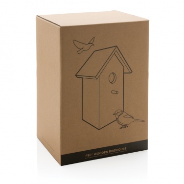 Logo trade promotional merchandise picture of: Wooden birdhouse