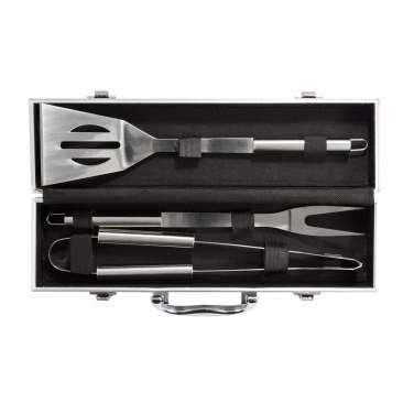 Logo trade promotional items picture of: 3 pcs barbecue set in aluminium box