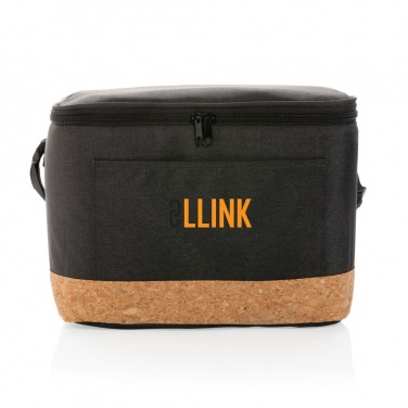 Logo trade promotional gifts image of: Impact AWARE™ XL RPET two tone cooler bag with cork detail