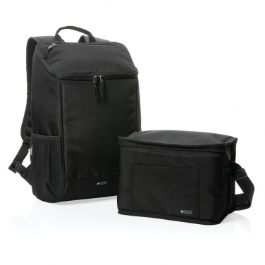 Logo trade promotional merchandise image of: Swiss Peak AWARE™ 1200D deluxe cooler backpack