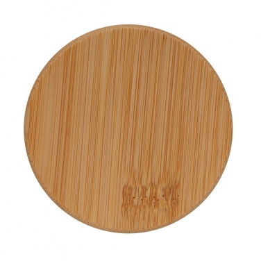 Logotrade promotional merchandise image of: Double wall borosilicate glass with bamboo lid 350ml