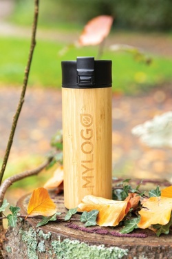 Logotrade promotional item picture of: Bogota vacuum bamboo coffee mug