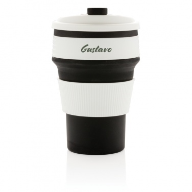 Logo trade promotional merchandise photo of: Foldable silicone cup