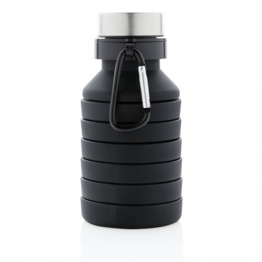 Logotrade promotional product image of: Leakproof collapsible silicone bottle with lid