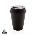 Reusable double wall coffee cup 300ml, black