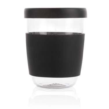 Logotrade promotional products photo of: Ukiyo borosilicate glass with silicone lid and sleeve