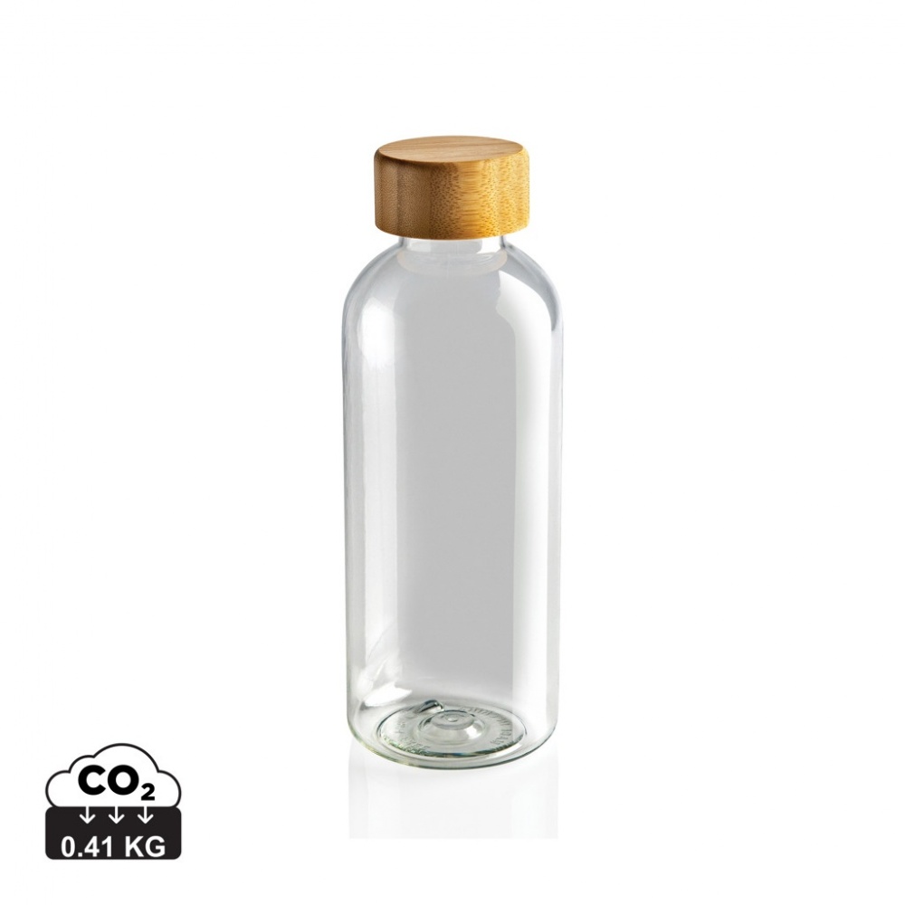 Logo trade promotional giveaways image of: RCS RPET bottle with bamboo lid