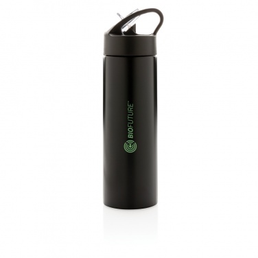 Logo trade promotional giveaways image of: Sport bottle with straw