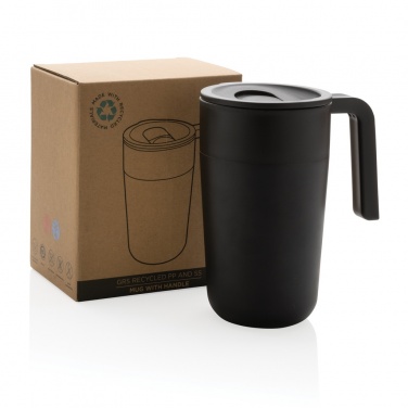 Logo trade promotional product photo of: GRS Recycled PP and SS mug with handle