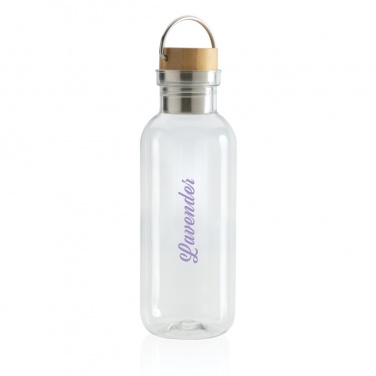 Logotrade promotional giveaway picture of: RCS RPET bottle with bamboo lid and handle