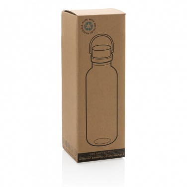 Logotrade promotional gift picture of: RCS RPET bottle with bamboo lid and handle