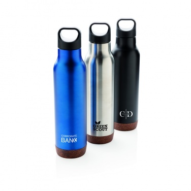 Logo trade promotional merchandise picture of: Cork leakproof vacuum flask