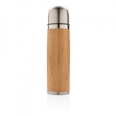 Logo trade promotional product photo of: Bamboo vacuum travel flask