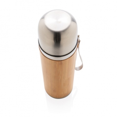 Logotrade advertising products photo of: Bamboo vacuum travel flask