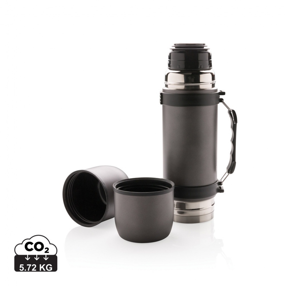 Logo trade promotional merchandise image of: Vacuum flask with 2 cups