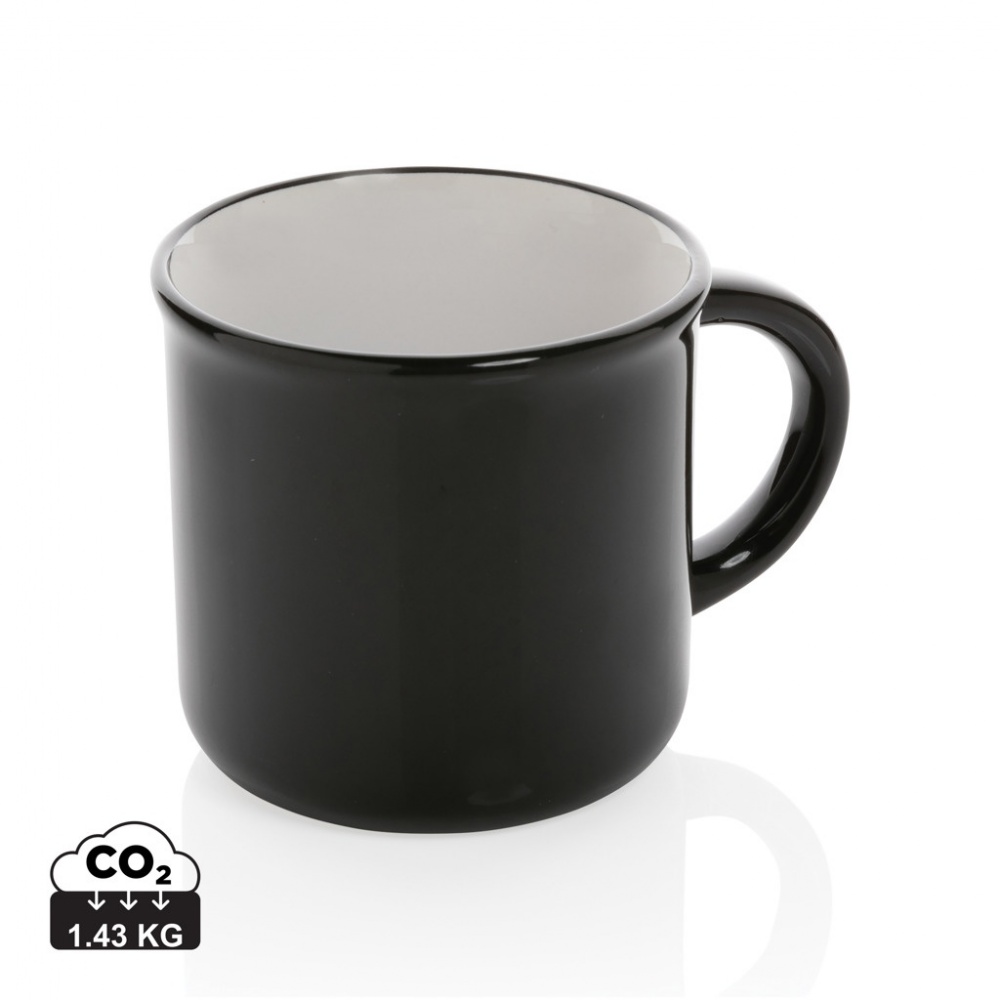 Logo trade promotional gift photo of: Vintage ceramic mug 280ml