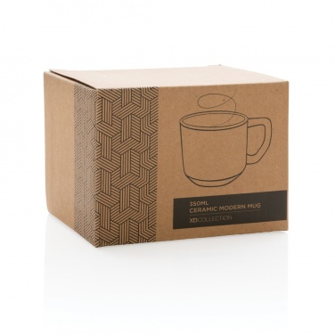 Logo trade corporate gift photo of: Ceramic modern mug 350ml