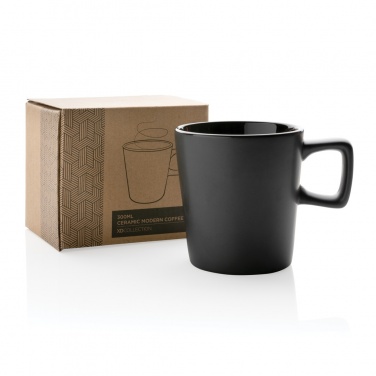 Logo trade promotional product photo of: Ceramic modern coffee mug 300ml