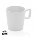 Ceramic modern coffee mug 300ml, white