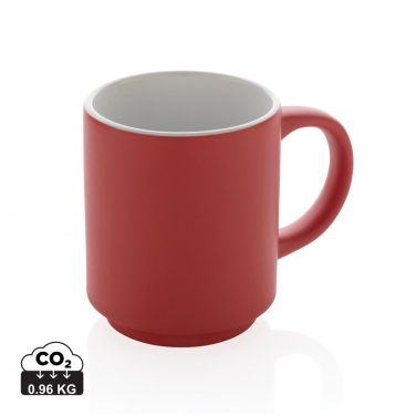 Logo trade promotional items image of: Ceramic stackable mug 180ml