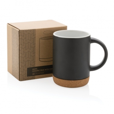 Logotrade promotional product picture of: Ceramic mug with cork base 280ml