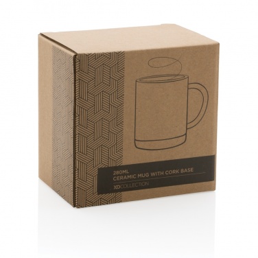 Logotrade business gift image of: Ceramic mug with cork base 280ml