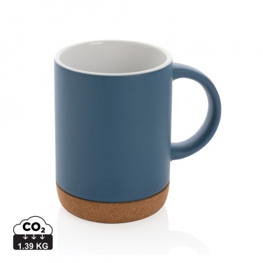 Logo trade corporate gift photo of: Ceramic mug with cork base 280ml