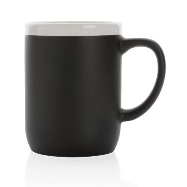 Logo trade promotional giveaways picture of: Ceramic mug with white rim 300ml