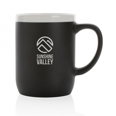 Logo trade promotional giveaways picture of: Ceramic mug with white rim 300ml