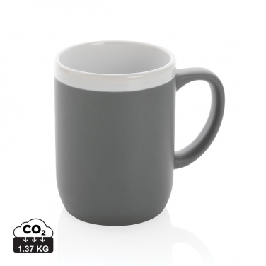 Logo trade corporate gifts picture of: Ceramic mug with white rim 300ml