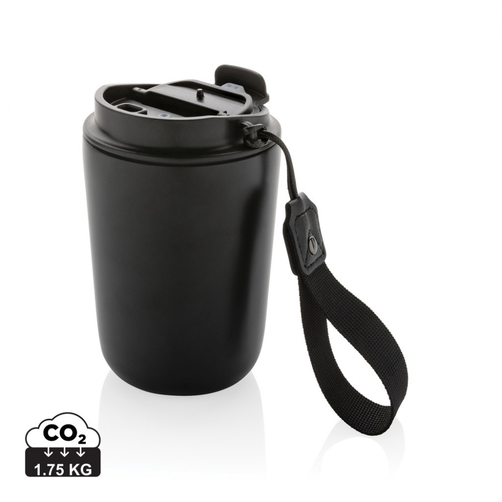 Logotrade advertising product image of: Cuppa RCS re-steel vacuum tumbler with lanyard