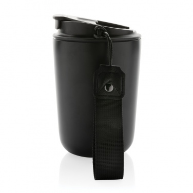 Logotrade promotional merchandise picture of: Cuppa RCS re-steel vacuum tumbler with lanyard