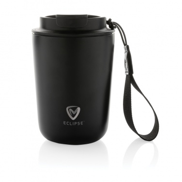 Logotrade promotional gift picture of: Cuppa RCS re-steel vacuum tumbler with lanyard