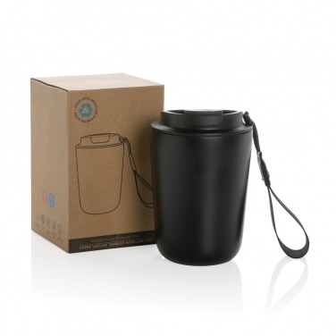 Logotrade promotional giveaway picture of: Cuppa RCS re-steel vacuum tumbler with lanyard